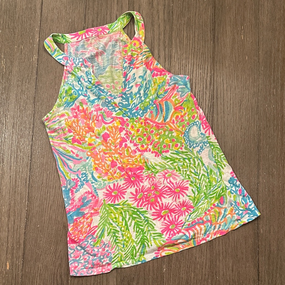 Lilly Pulitzer Multicolor Floral Tank Top